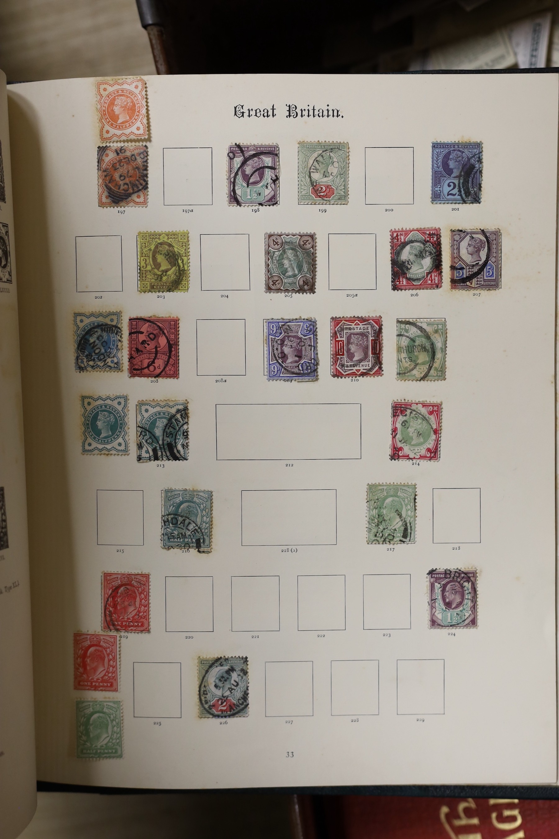 A suitcase of stamp albums
